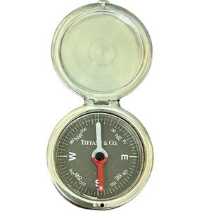 Tiffany & Co. Sterling Silver Pocket Compass